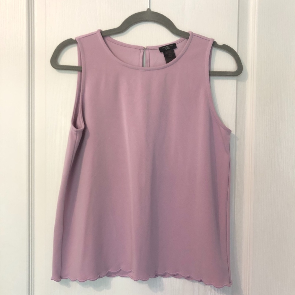 Ann Taylor Factory Blouse - Lilac - S Petite